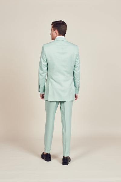 Light Green Double Breasted suit