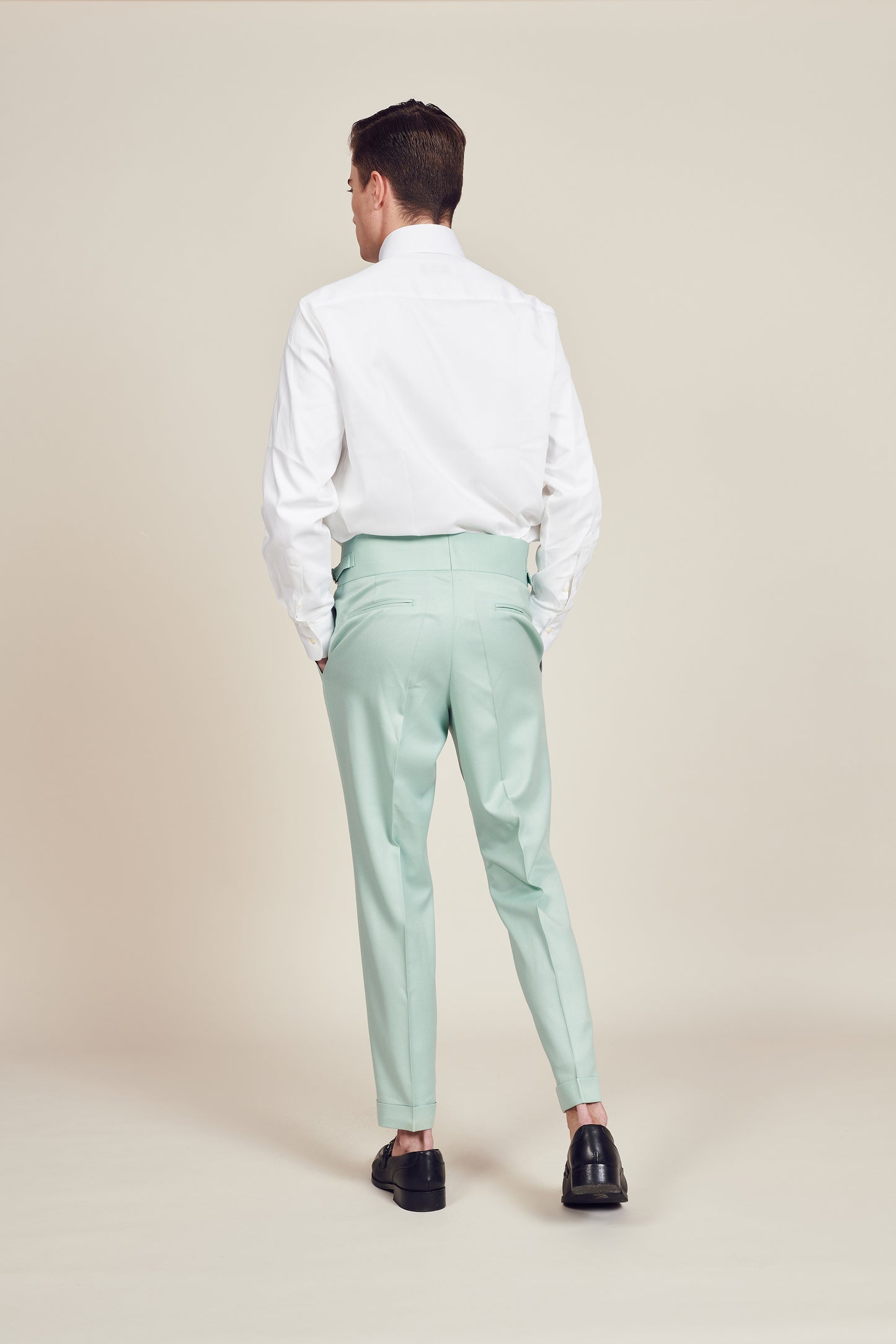 Light Green Double Breasted suit