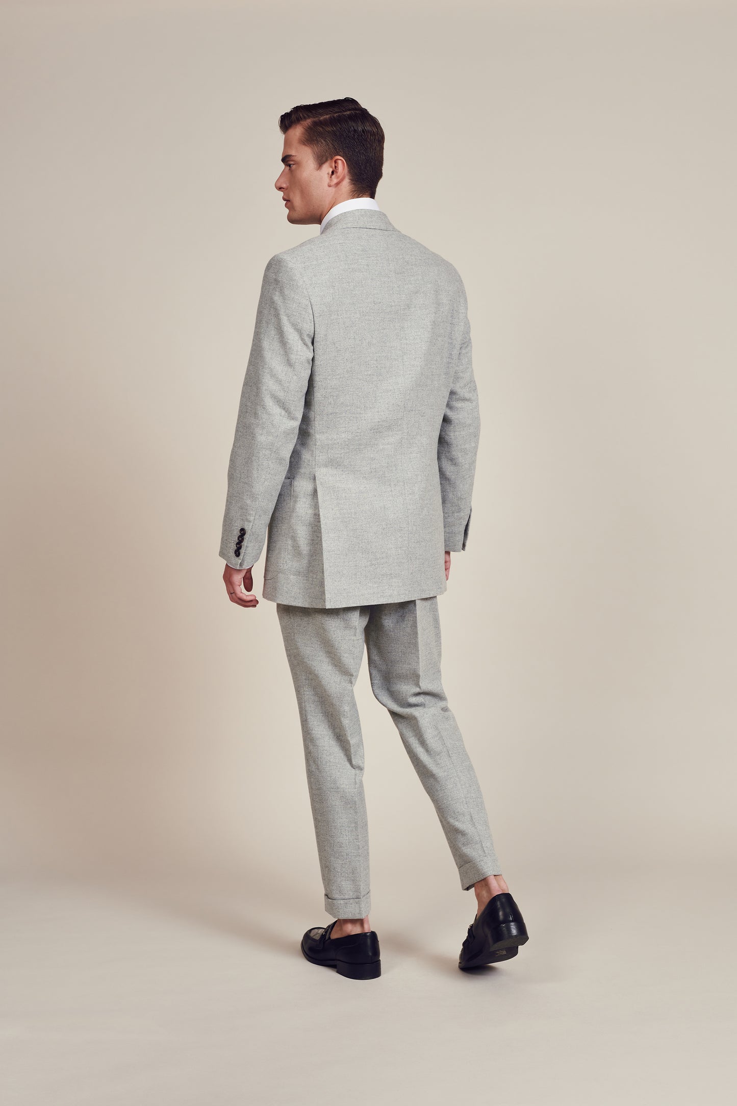 Light Grey Double Breasted Suit