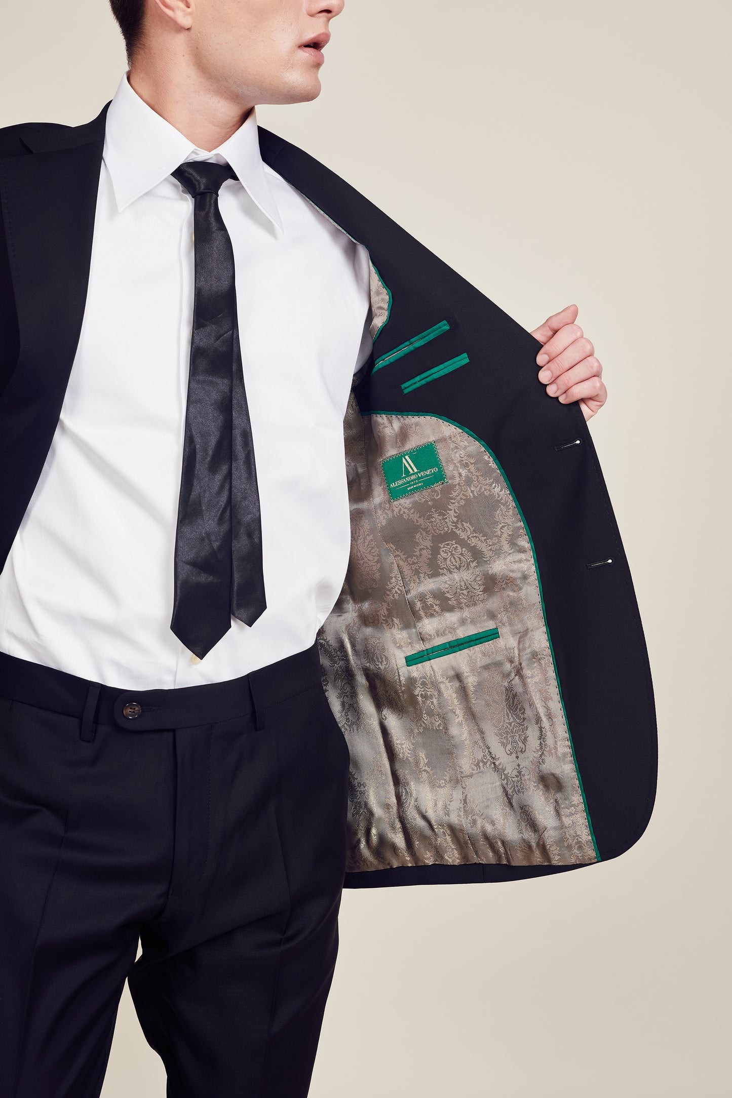 Black Regular British Suit