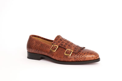 Murcielago Baby Croco Cognac