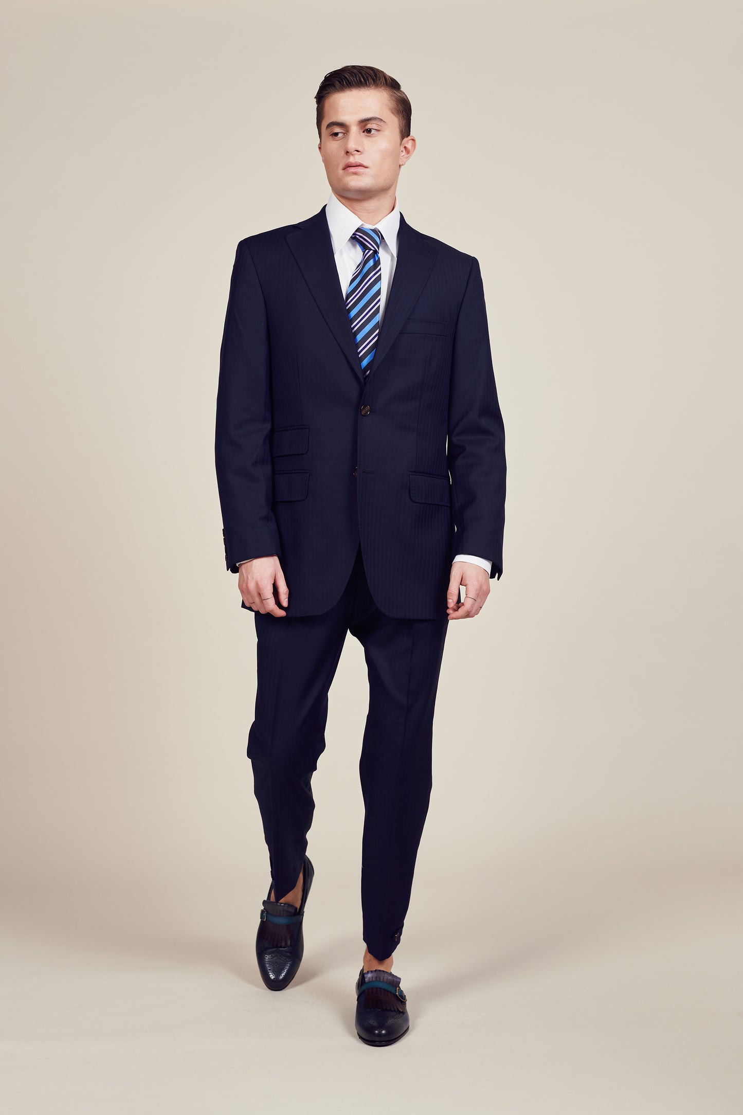 Blue Classic flip pocket suit