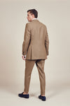 Brown Double Breasted Vintage Suit Flapped