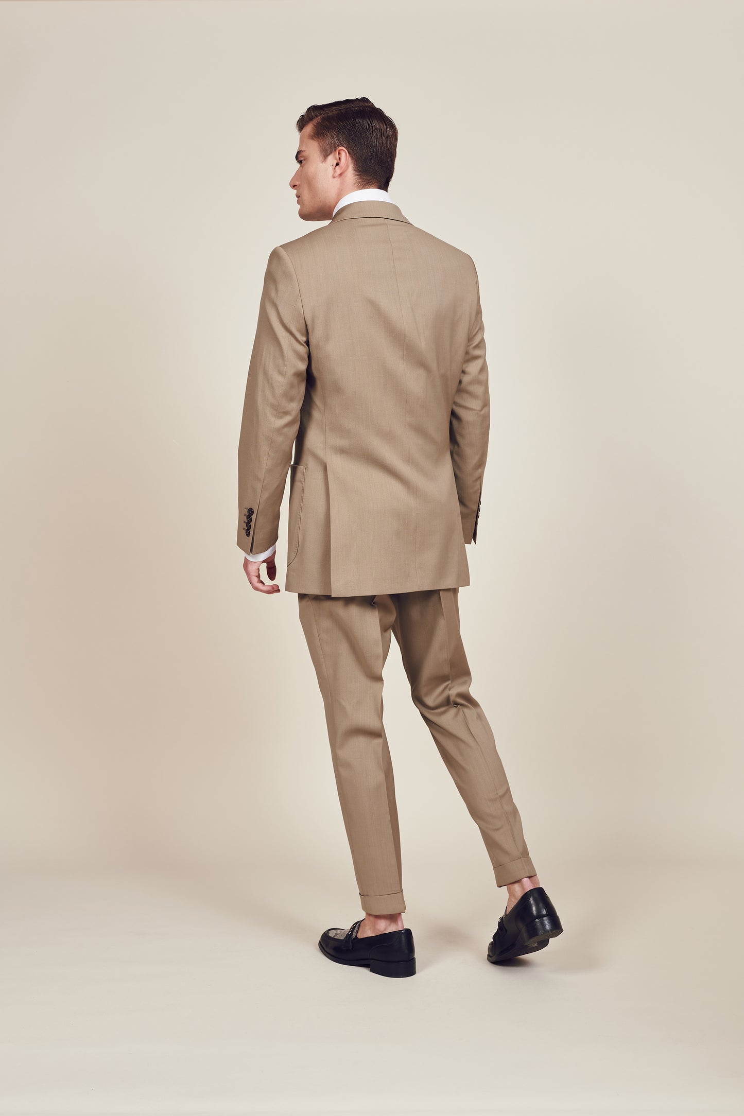 Brown Double Breasted Vintage Suit