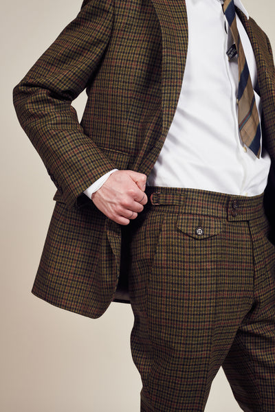 Classic British Check Green Suit