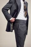 Dark Grey Vintage Patch Pocket Suit