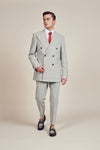 Light Grey Double Breasted Suit