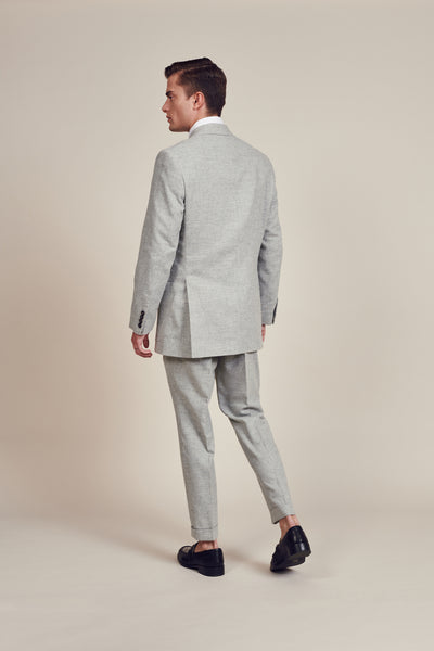 Light Grey Double Breasted Suit
