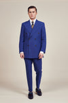 Vintage Blue Double Breasted Suit