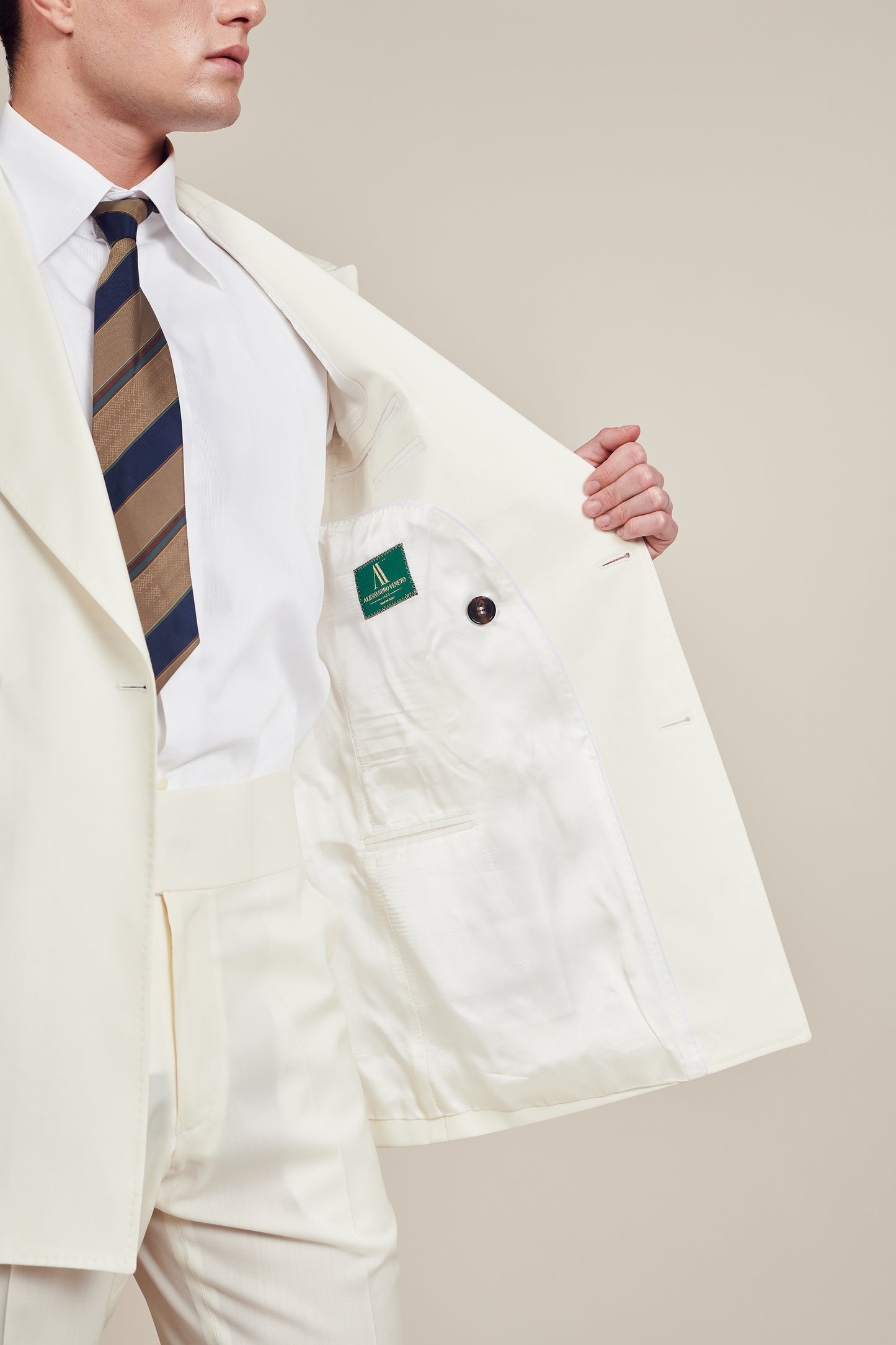 1960's Jet White Vintage Suit
