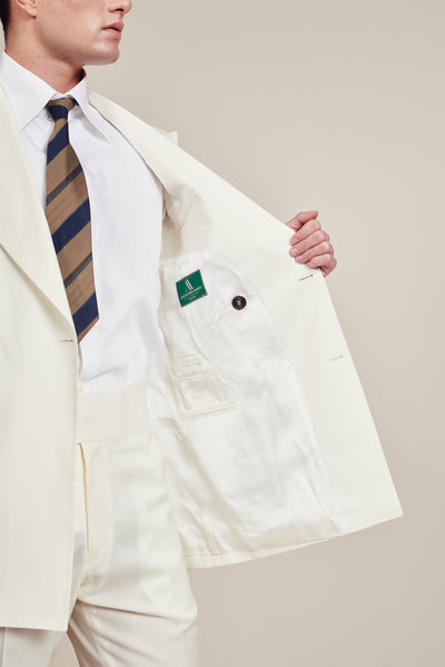 1960's Jet White Vintage Suit