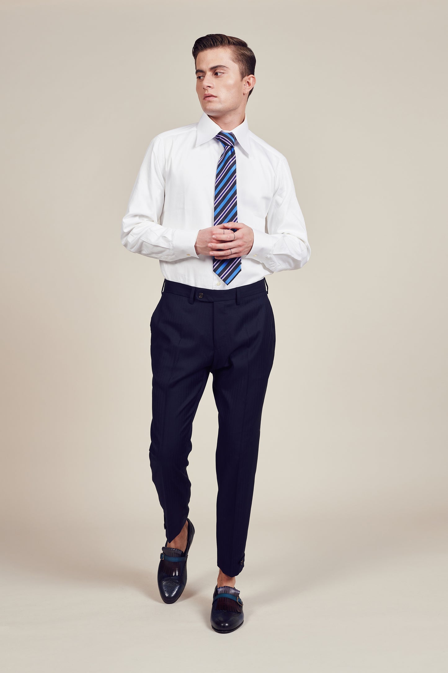 Blue Classic flip pocket suit
