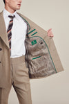 Stripe Beige Amaron Suits
