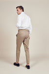 Stripe Beige Trousers