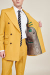 Yellow Vintage Double Breasted Suit