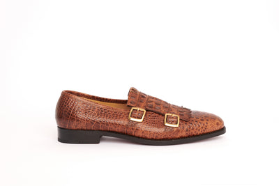 Murcielago Baby Croco Cognac